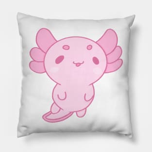 Pink  axolotl Pillow