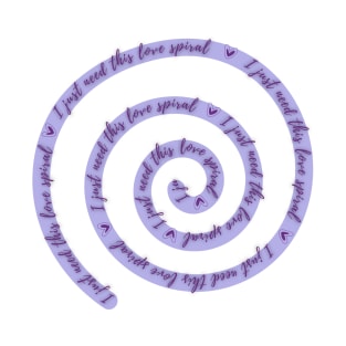 Love spiral purple T-Shirt