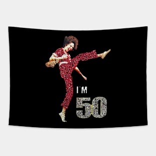 Sally O'Mally I am 50 Tapestry