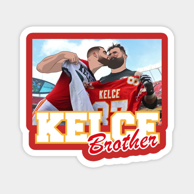 the Kelce's Brothers Magnet by HarlinDesign