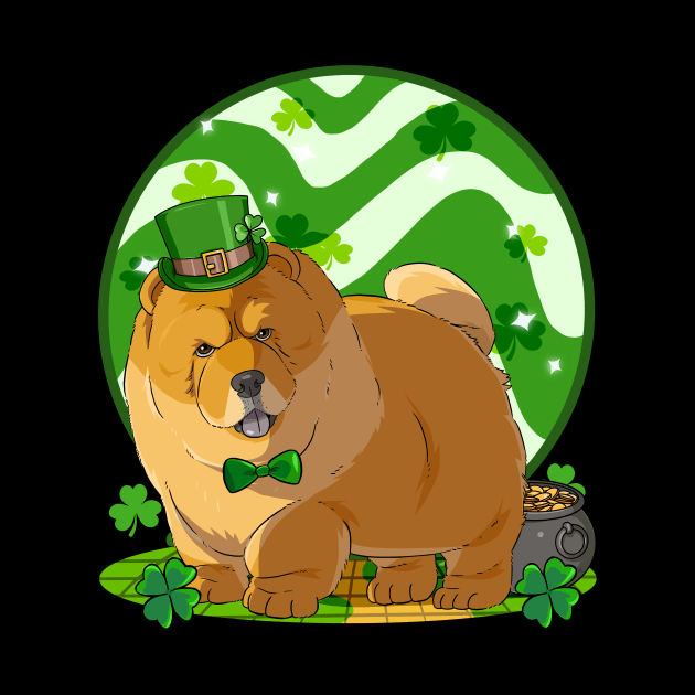 Chow Chow St Patricks Day Leprechaun by Noseking