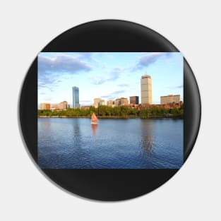 Charles River Sailboat Boston MA Pin