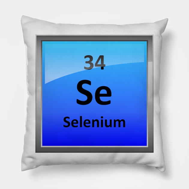 Selenium Element Symbol - Periodic Table Pillow by sciencenotes