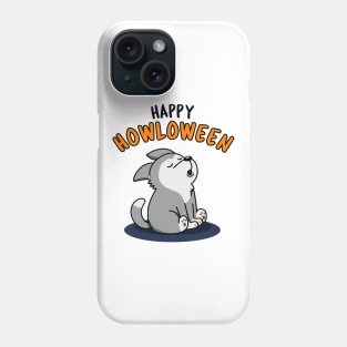 Happy Howloween Cute Halloween Wolf Pun Phone Case