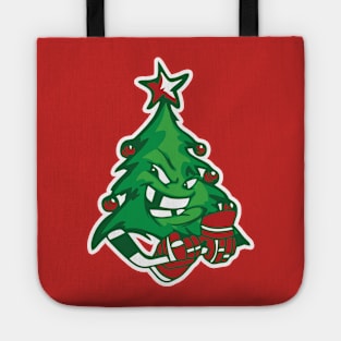 Christmas Tree Hockey Tote