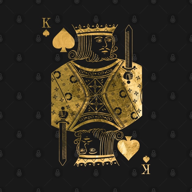 King Pikes - Golden playing cards by GreekTavern