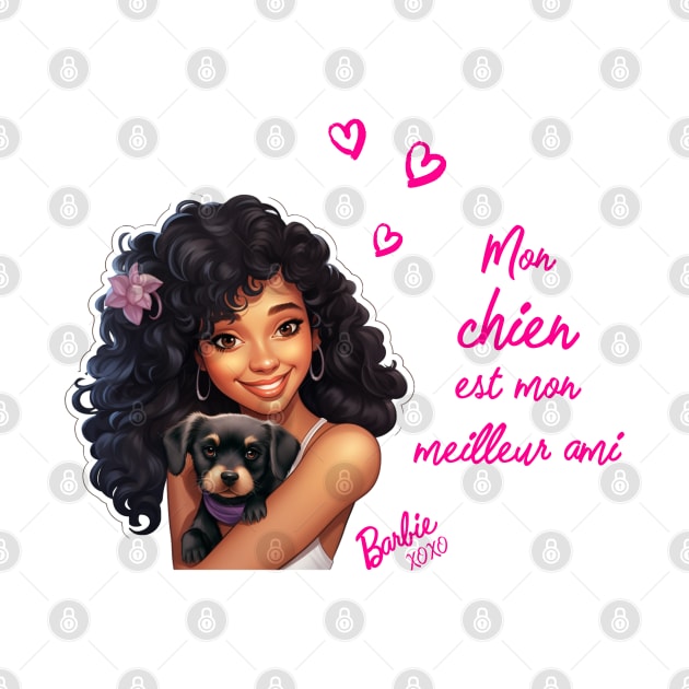 Mon chien est mon meilleur ami - Barbie by Violet77 Studio