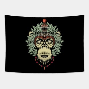 Monkey King Drawing Illustration Tapestry