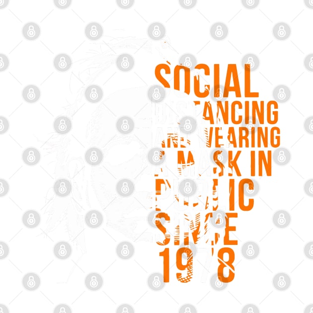 Retro Michael Myers Social Distancing In Public Since 1978 by LogoBunch