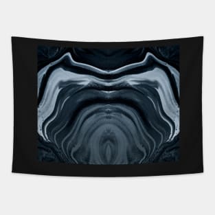 Black Sand Waves Tapestry