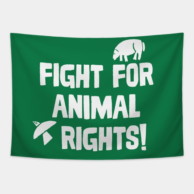 Fight for Animal Rights / Typography Design Tapestry by DankFutura