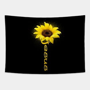 JESUS SUNFLOWER Tapestry