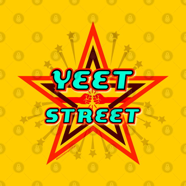 Yeet Street Star Red by MikeCottoArt