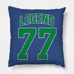 Legend 77 Luka Doncic Retro Green Pillow