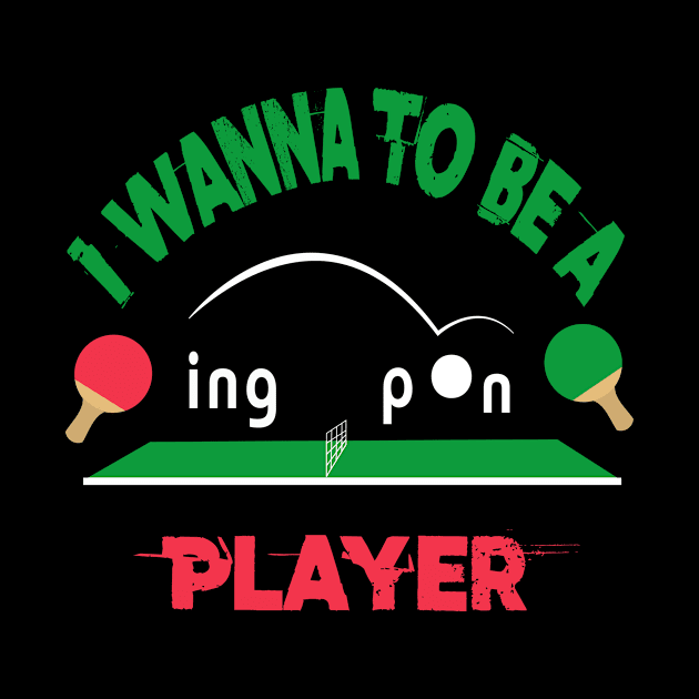 Ping Pong Table Tennis T-Shirt by saru