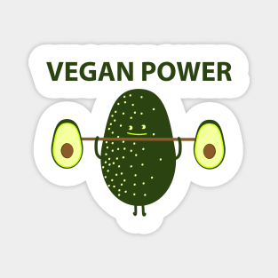 Avocado-vegan power Magnet