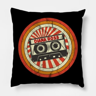 Diana Proud Name Retro Cassette Vintage Pillow