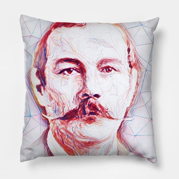 Arthur Conan Doyle Portrait | Arthur Conan Doyle Artwork Pillow by JustLit