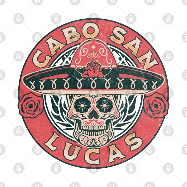 Cabo San Lucas Day of the Dead Sugar Skull Design by FilsonDesigns