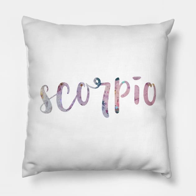 Scorpio Pillow by christikdesigns