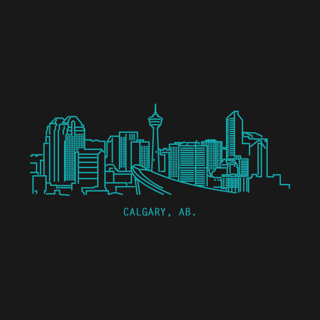 Early 2000's Calgary skyline. by scotmccormack