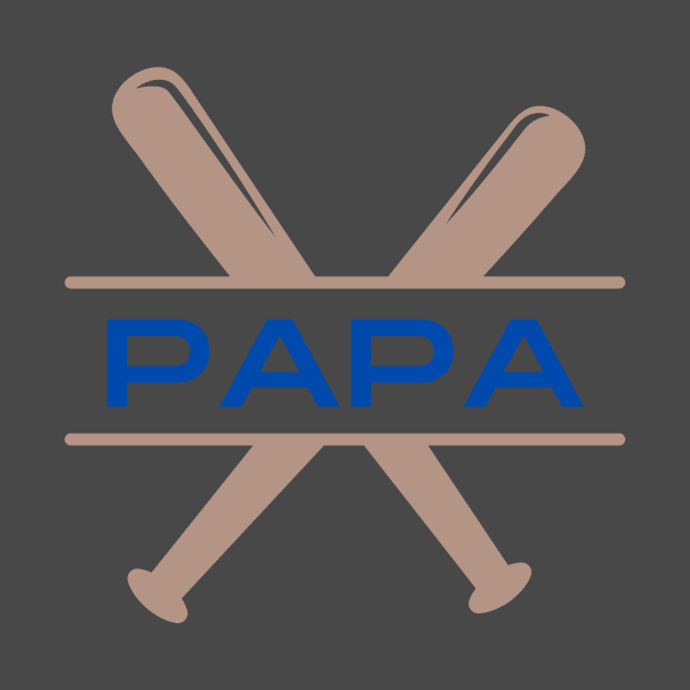 Baseball papa by Sport-tees by Marino's