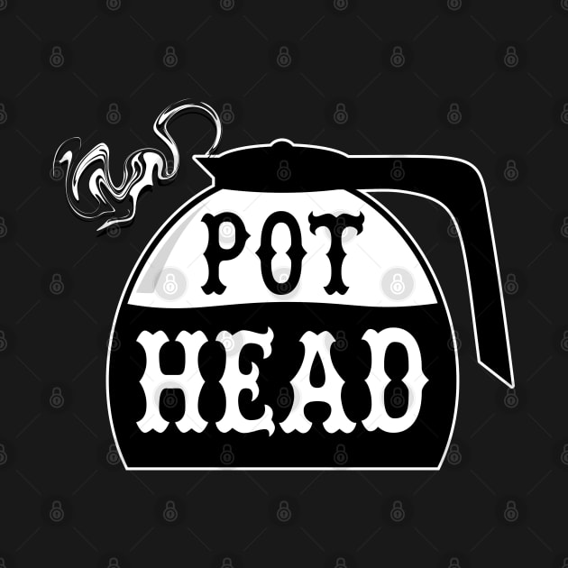 Steaming Hot Coffee Pot Head by INpressMerch