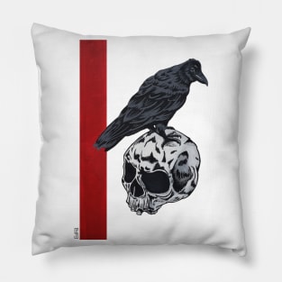 Skull & Crow Pillow