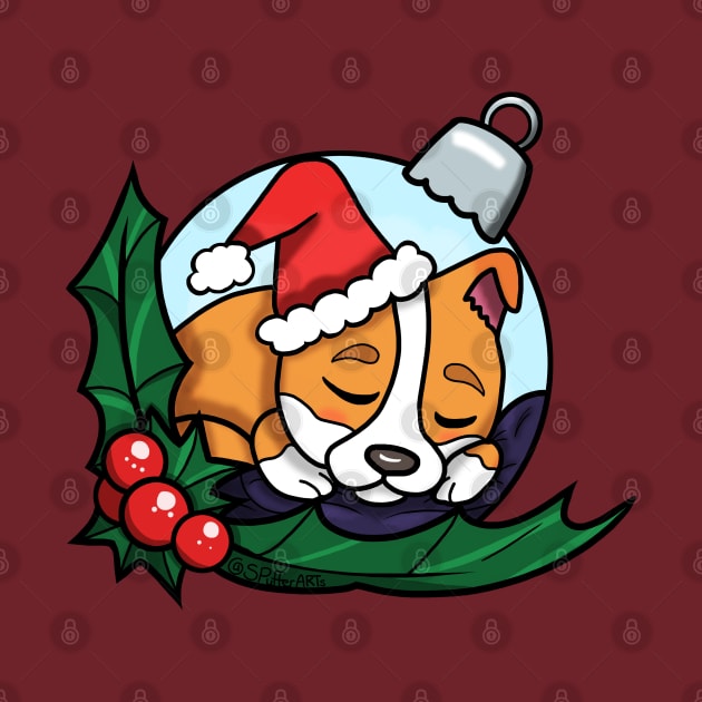 Corgi Puppy Tree Bauble by SPufferARTs