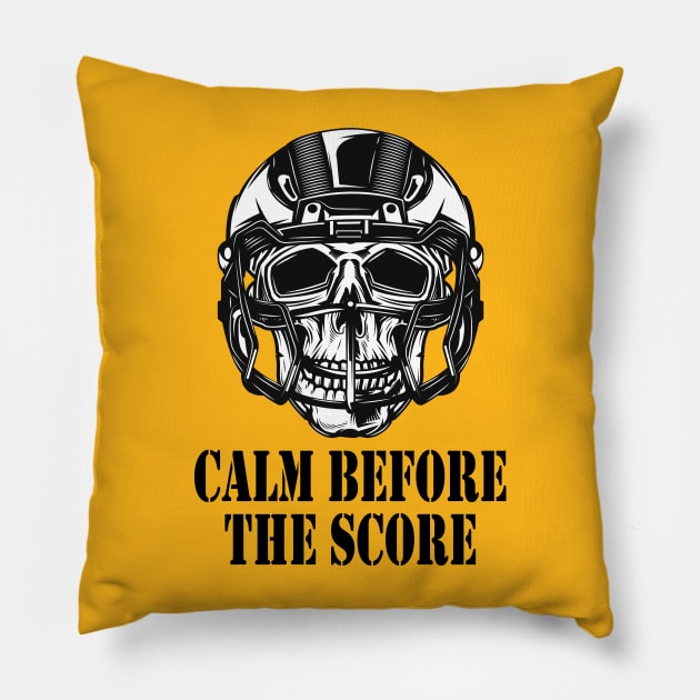 Calm before the score Pillow by Little Painters