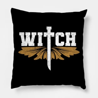 Witch's Knife Baseball Style Name Pillow