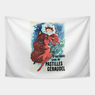 GERAUDEL PASTILLES Lozenges Paris Art Nouveau Jules Cheret Tapestry