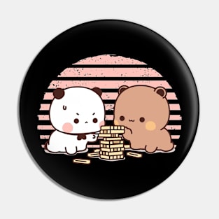 PANDA AND BROWNIE Pin