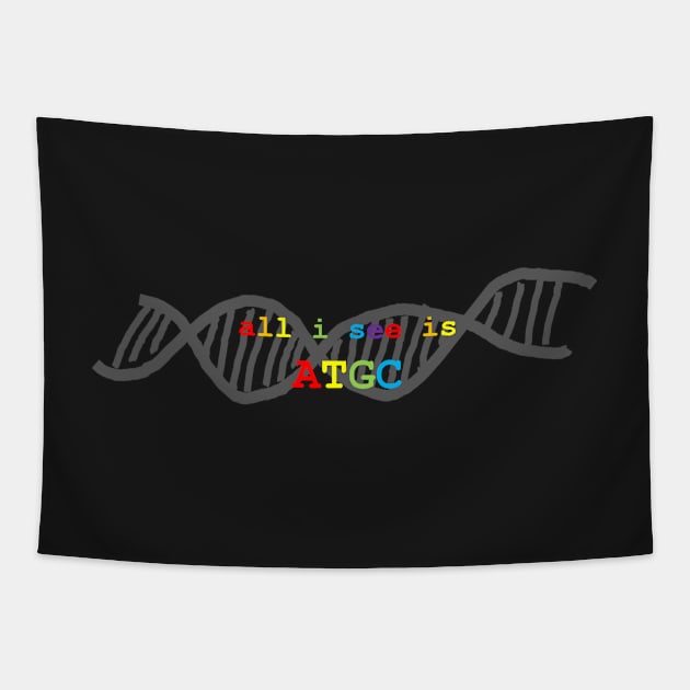 All I see... Pride Science Equality DNA Tapestry by MoPaws