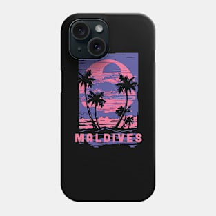 Maldives Souvenir Lifestyle Cyberpunk Vacation Trip Phone Case