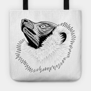 Ruffed lemur - ink illustration Tote