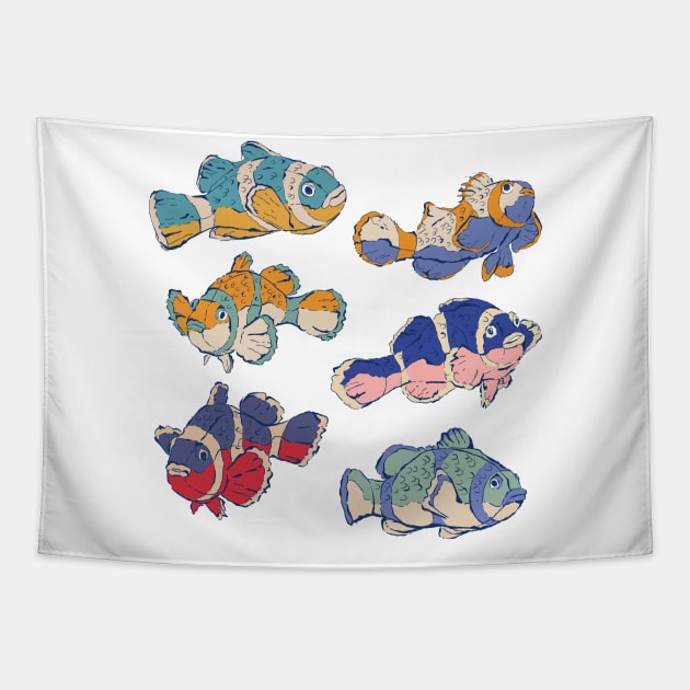 Clown Fish Tapestry by fernandaschallen