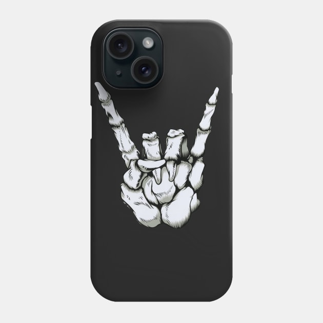 Skeleton Rock - Full Body Variant Phone Case by supertwistedgaming