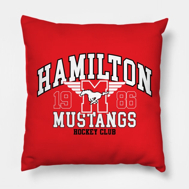 Hamilton Mustangs Pillow by HeyBeardMon