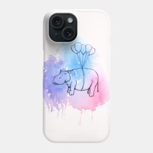 Helium Hippo Phone Case