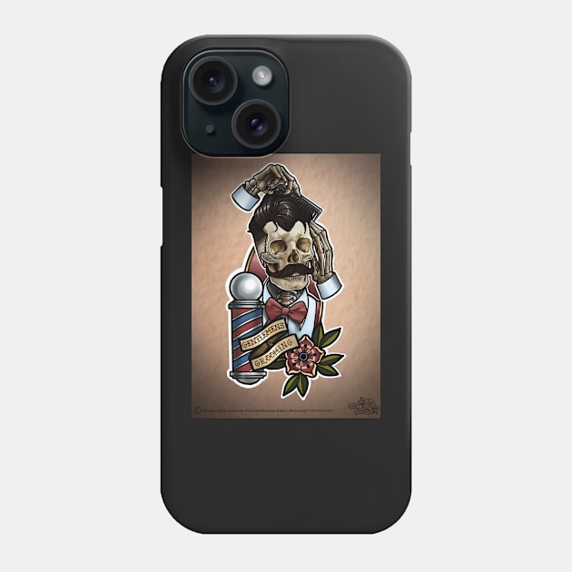 Gentleman’s grooming Phone Case by Nickdancytattoo