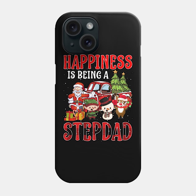 Happiness Is Being A Stepdad Christmas Phone Case by intelus