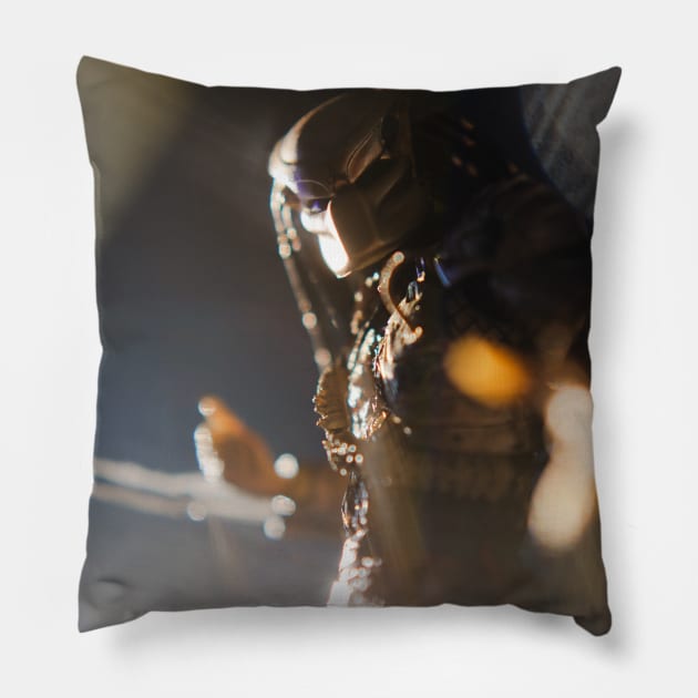 Jungle Hunter Predator Shine Pillow by Mikes Monsters