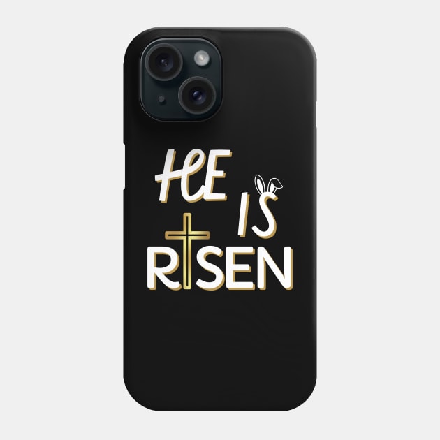He Is Risen Shirt For Men Women Christian Gifts Happy Easter Phone Case by IYearDesign