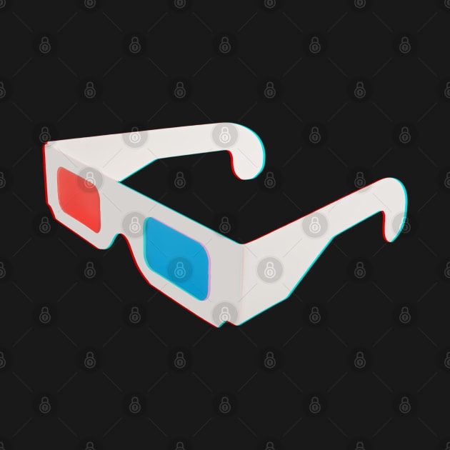 red blue anaglyph 3d eye candy glasses by Closeddoor
