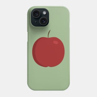 Red apple icon in flat design Phone Case