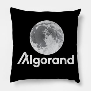 Algorand ALGO Crypto Coin Full Moon Pillow