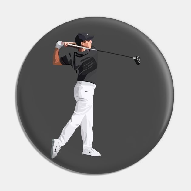 Rory McIlroy Pin by Webbed Toe Design's