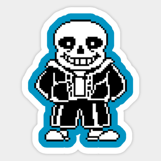 Sans Undertale Sans Pegatina Teepublic Mx