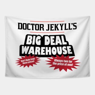 Doctor Jekyll's Big Deal Warehouse Tapestry